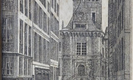 une lithographie de l’ancien Hôtel de Ville de Niort donnée au musée Bernard d’Agesci