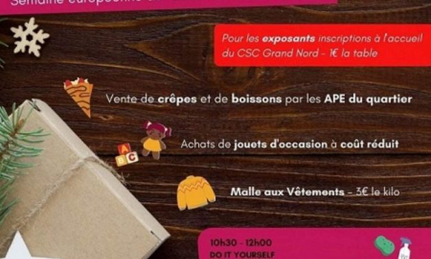 Une bourse aux jouets le 20 novembre au CSC Grand Nord