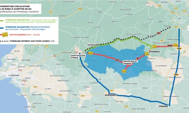 La circulation très pertubée entre Niort et la Rochelle le samedi 26 mars