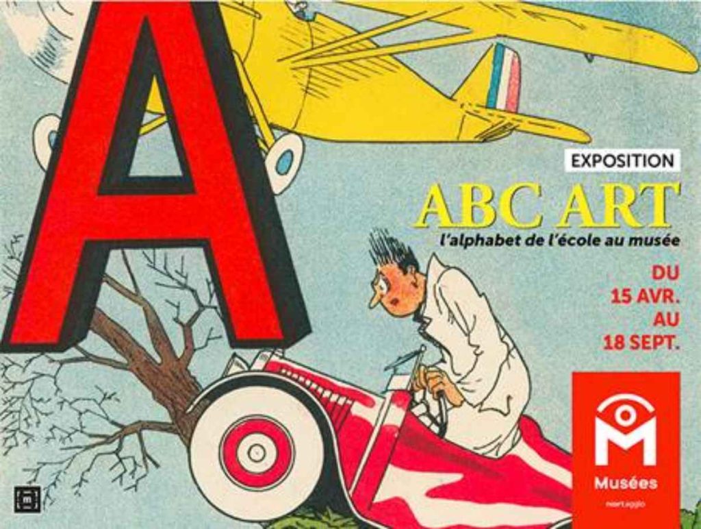 affiche exposition ABC ART : l’alphabet, de l’école au musée