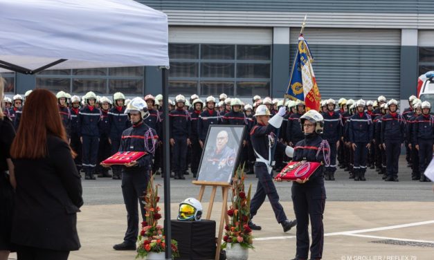 Un hommage au colonel Moine, directeur du SDIS 79, décédé samedi 18 juin