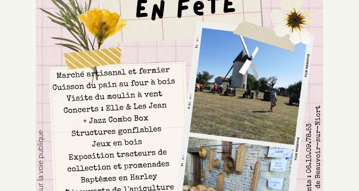 Beauvoir-sur-Niort : son Moulin en fête le 28 août