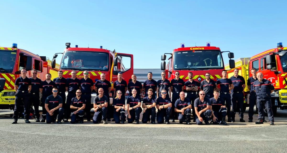 Des sapeurs-pompiers chauraisiens partent en renfort en Gironde