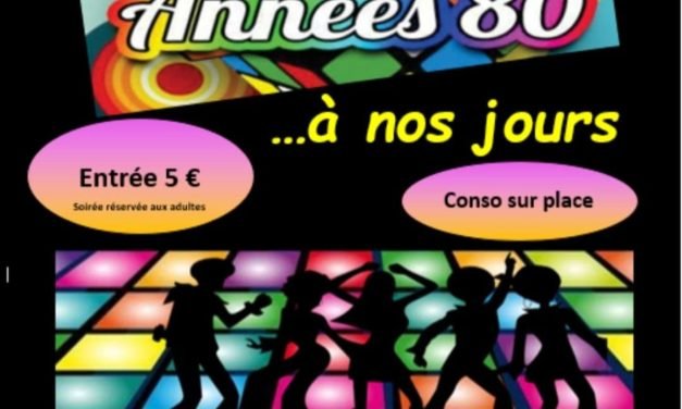 Une soirée « années 80 » à Epannes samedi 22 octobre