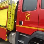 Une maison en feu près de Niort