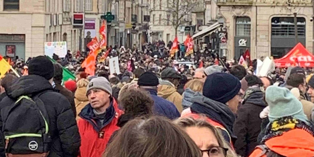 Entre 6000 et 8000 manifestants ont défilé à Niort