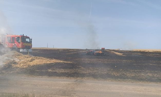 Deux hectares de culture en feu à Sciecq