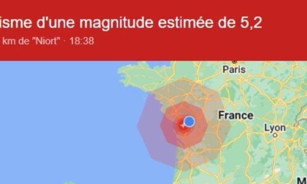 La terre a tremblé à 18 h 38 ce vendredi 16 juin à Niort