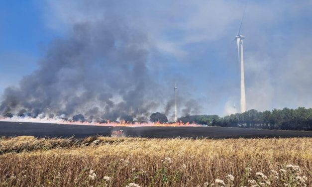 Les pompiers mobilisés pour un feu de végétation près de Melle