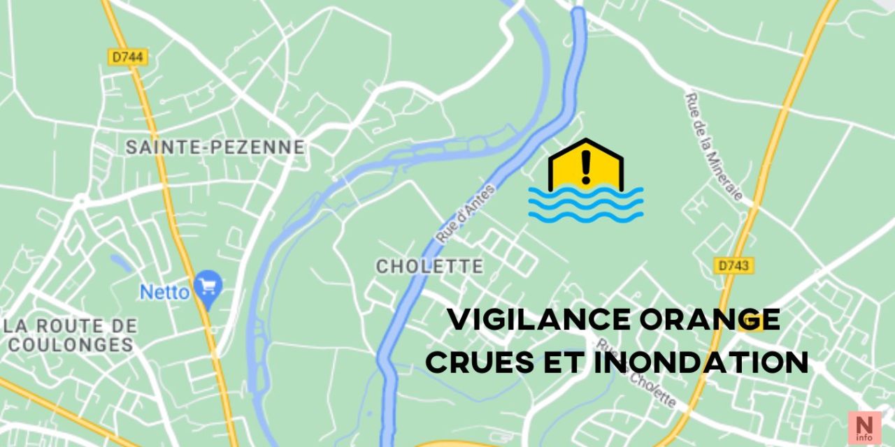 À Niort, le Lambon déborde, rue d’Antes bloquée