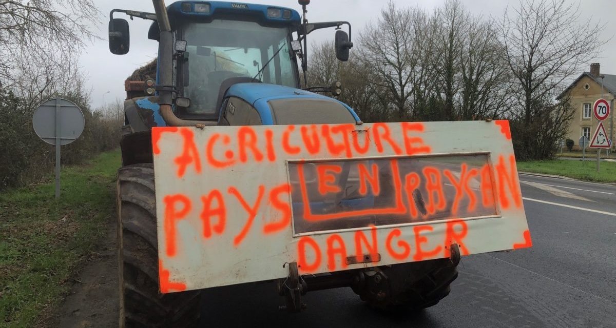 Manifestations d’agriculteurs à Niort : plusieurs barrages filtrants à partir de ce mardi 23 janvier