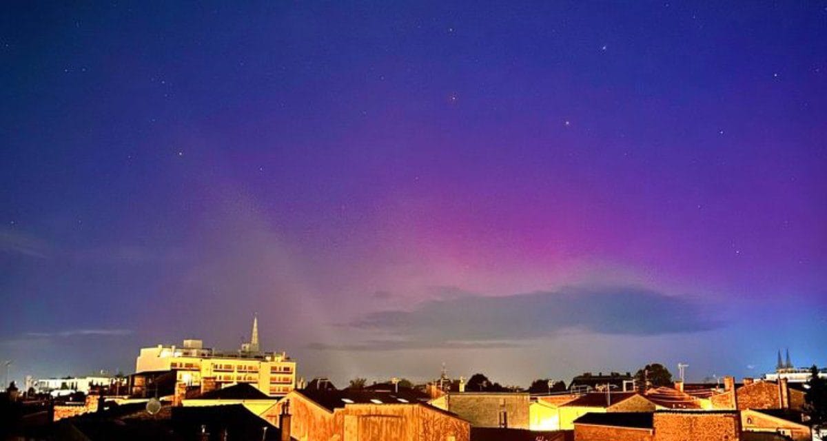 Magnifique : des aurores boréales dans le ciel de Niort