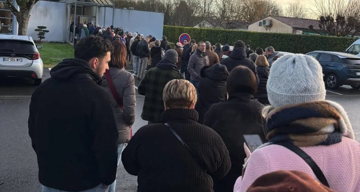 Près de Niort, les raisons de cette file d’attente pourraient en choquer plus d’un