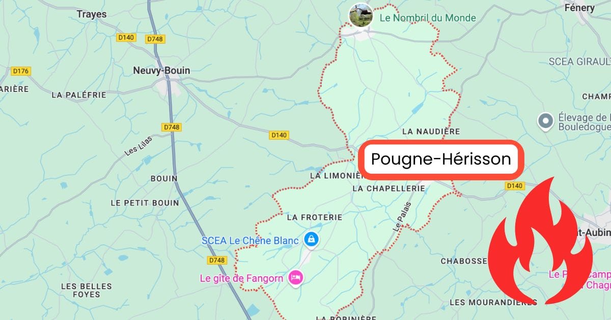 Deux-Sèvres : Un camping car prend feu à Pougne-Hérisson