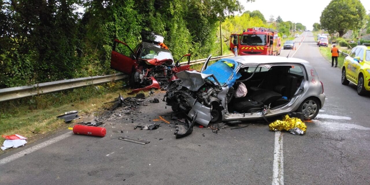 Accident grave sur la D950 à Melle : trois personnes incarcérées