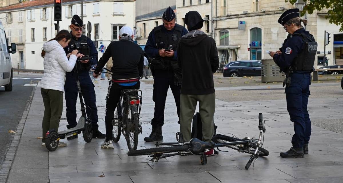 Vélos et trottinettes dans le viseur des policiers à Niort