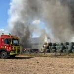 La Peyratte : Un important feu agricole mobilise 21 sapeurs-pompiers