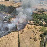 Une vingtaine d&rsquo;habitants évacués près d&rsquo;un feu de champ à Exireuil