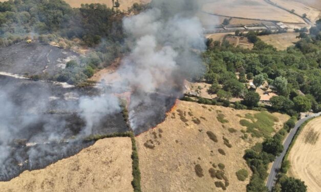 Une vingtaine d&rsquo;habitants évacués près d&rsquo;un feu de champ à Exireuil