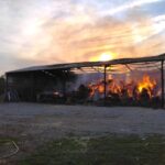 Exireuil : un bâtiment agricole de 550 m² en feu, 21 pompiers mobilisés
